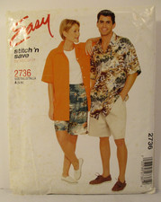 McCall's Easy Stitch 'n Save Pattern 2736 Shirt Shorts Sz Sm-Med Cut Complete picture