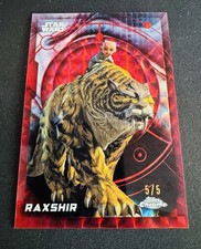 2026 Topps Chrome Star Wars Raxshir Red Refractor /5 SSP #109 picture