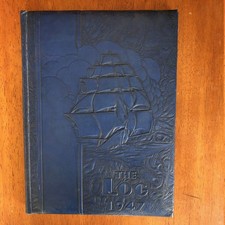 Vintage 1945 & 1947 Gulfport, Mississippi HS High School Yearbooks Log picture