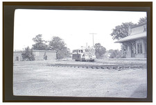 C. 1940s Narragansett Pier RR Railbus Wakefield, RI Photo Negative picture
