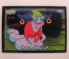 2025 Topps Chrome Spongebob Madame Hagfish BLACK REFRACTOR 10/10 #104 eBay 1/1 picture