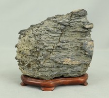 Suiseki Stone 1.9kg with Wooden Stand VB112 picture