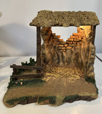 2001 The Fontanini 5” Heirloom Nativity Lighted Stable # 54503 No flaws picture