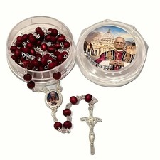 LOT OF 12 Blessed Rose Petal Rosary - Pope Leo XIV Angelus Edition from Rome picture