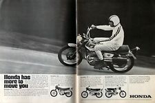 Vintage 1969 Honda motorcycle original ad picture