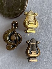 Vintage Tiny Glee Club or Band Lapel Pins - Terryberry - 1940s picture