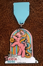 My Little Pony Fiesta 2026 Karolinas Metal Collectible Medal w/ Blue Ribbon picture