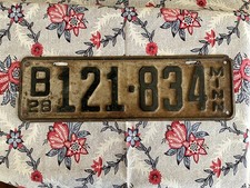 1928 Minnesota License Plate picture