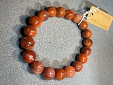 10.2mm Natural Eye Baoshan South Red Agate Bracelet/Buddhist wisdom and peace picture