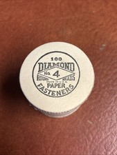 New NOS Vintage 1963 Diamond Brass Paper Fasteners picture
