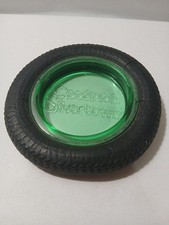 vintage B.F. Goodrich tire Co advertising ash tray UV reactive glass 1930's era picture