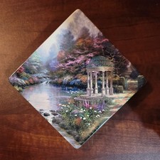 The Garden Of Prayer Thomas Kinkade Collector Plate Series Diamond NIB w/COA picture