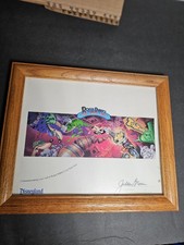 Disneyland Roger Rabbit's Cartoon Spin Commemorative Print (1994) Framed picture