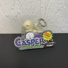 VTG 1995 Basic Fun Casper The Friendly Ghost Glow In The Dark Key Chain SEALED picture