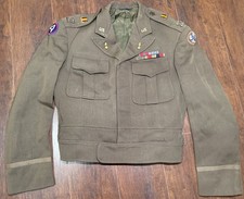 RARE Named WWII Japan Logistic Command Officer Uniform NAMED, Bullion Patches picture