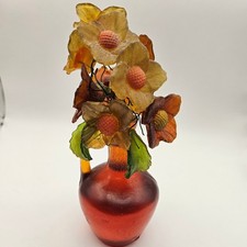 Vintage Wondermold Industries Resin Lucite Flower Arrangement Vase picture