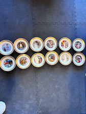 Royal Copenhagen Hans Christian Andersen 12 Plate Set 1975 Pauline Ellison 9628 picture