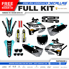 YAMAHA YZ 125 YZ 250 2015 2016  2018 2019 MX Graphics Decals Stickers Decallab picture