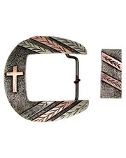 Western Ranger Belt Buckle- Maverick Ranger W/ Cross picture