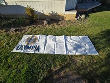 Lot of 5 Large 34 x112 Olympia Beer Banner Sign Indoor Outdoor Add Your Logo Too picture