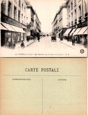 Tours France Rue Nationale Partie Nord Vers la Loire Postcard 73630 picture