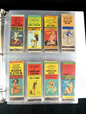 LOT OF 250 VTG GIRLY MATCHBOOK COVERS COLLECTION VERY NICE CONDITION IN BINDER picture