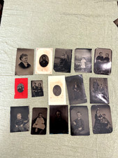 LOT OF 15 1800'S INTERESTING TINTYPES picture