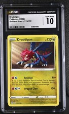 2022 Brilliant Stars 113 Druddigon CGC 10 Gem Mint Rare Pokemon picture
