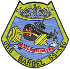 USS Barbel SS 580 - Barbells BC Patch Cat No B324 picture