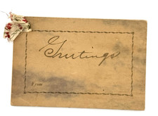 GREETINGS VICTORIAN Booklet A-Z cards inspirational advise 28 Pages c1914 K.B. picture