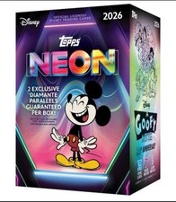 2026 TOPPS DISNEY NEON VALUE BLASTER BOX (35 Cards) QTY picture