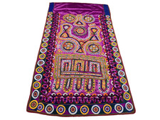 Banjara boho wall Rabari embroidery hanging , Banjara wall hanging antique picture