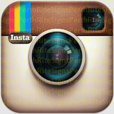 Instagram Sticker 80mm length | toolbox, car window, laptop + Set of 2 picture