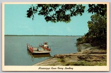 Mississippi River Ferry Tiptonville Tennessee Portageville Postcard PC462 picture