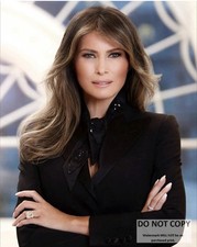 FIRST LADY MELANIA TRUMP OFFICIAL PORTRAIT - 8X10 PHOTO picture