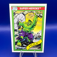 1990 Impel Marvel Super Heroes Trading Card Base Set #3 Hulk picture