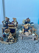 Set of 4 Boyds Bears & Friends The Bearstone Collection Figurines Vintage picture