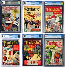 CGC Fantastic Four 3 4 6 7 11 12 1962 Marvel Comics Silver Age High Grade Lot 6 picture