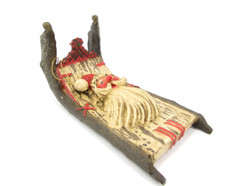 Lou Schifferl Santa Sleigh Sled Ornament Midwest Cannon Falls LWS RARE FIND picture