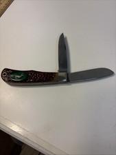 Vintage Camillus USA No. 10 American Wildlife Deer 2-Blade Folding Pocket Knife picture