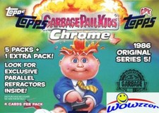 2022 Topps Garbage Pail Kids CHROME Ser 5 EXCLUSIVE Factory Sealed Blaster Box picture