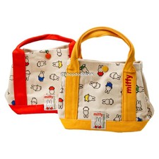Miffy Collection Canvas Mini Tote Bag Yellow Red All-over Print Lunch Bag picture