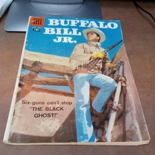 Buffalo Bill Jr. Comic Book #8 (1958) Dell Comics Photo Cover Silver Age western picture