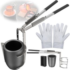 CANALHOUT 10kg Crucible Tongs Set for Melting Metal | 2-in-1 Lifting,Ingot Mold picture