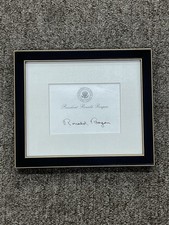 Ronald Reagan Original Signed Autograph Cut Signature Card picture