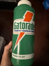 Vintage 1980s Gatorade Bottle Thirst Quencher Green Squirt Man Cave 1985 picture