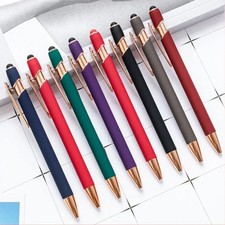 20-200pcs Metal Ballpoint Pen Advertising Pen Custom Logo & Text Laser Engraving picture