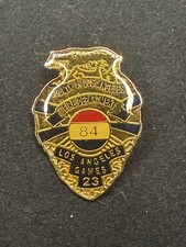 Vintage 1984 Los Angeles Olympics LA County Fire Department Badge Pin NEW picture
