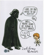 Jeffrey Brown autographed signed 8x10 photo Beckett BAS COA Cartoonist Star Wars picture