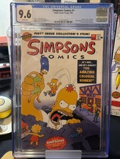 The SIMPSONS #1 BART Homer Marge Lisa Maggie Bongo comics 1993 NM+ 9.6 CGC picture